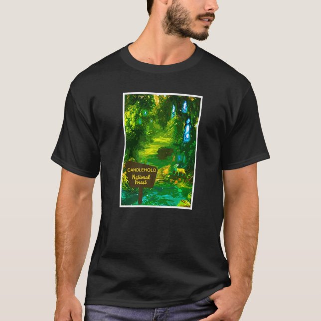 Candlehold National Forest T Shirt (Framsida)
