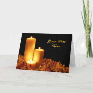 Candlelight i mjuk pastellanpassade helgkort