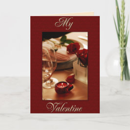 Candlelight och Ro Valentine Helgkort