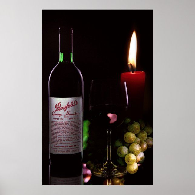 CANDLELIGHT och VIN Poster (Framsidan)