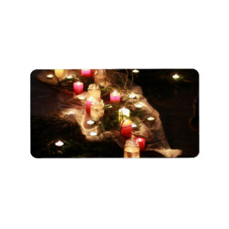 Candlelight Ritual Adressetiketters - Anpassade Adressetikett