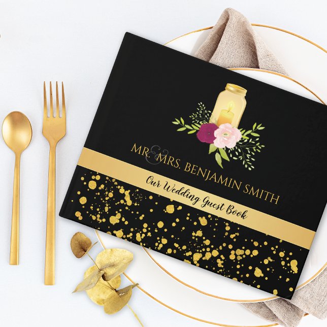 Candlelight Ro Mason Burk Gnistra Bröllop Gästböcker (Skapare uppladdad)