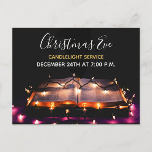 Candlelight Service-kyrkan Kväll Vykort