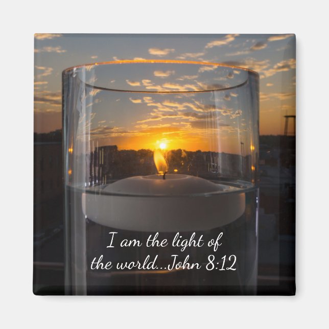 Candlelight Sunset Magnet (Framsidan)