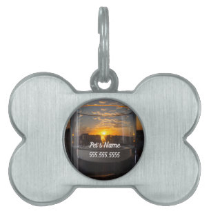 Candlelight Sunset Pet Tag ID-bricka Husdjur
