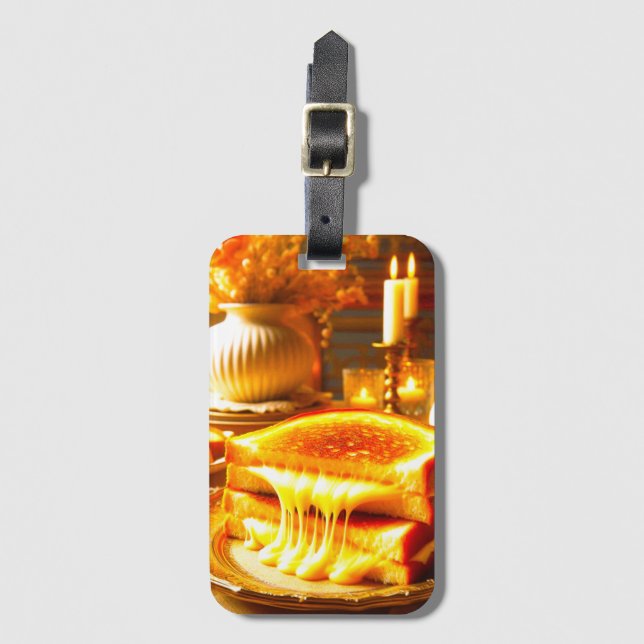 Candlelit Comfort Meal: Grilled Cheese Sandwich Bagagebricka (Framsida vertikal)