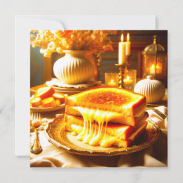 Candlelit Comfort Meal: Grilled Cheese Sandwich Spara Datumet