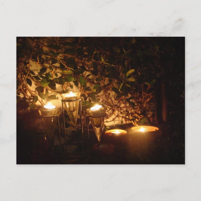 Candlelit Patio Vykort (Framsida)