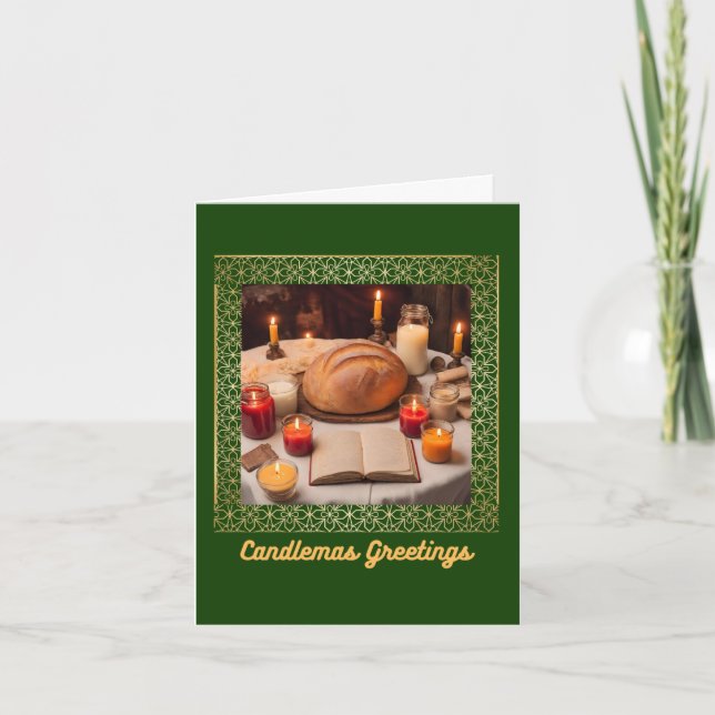 Candlemas Greeting Card Kort (Framsida)