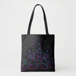 Candles Tote Bag Tygkasse