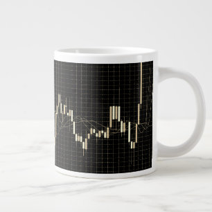 Candlestick Lagrar Market Financial Chart Jumbo Mugg