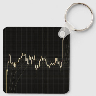 Candlestick Lagrar Market Financial Chart Nyckelring