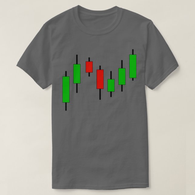 Candlestick Lagrar Market Graph T Shirt (Design framsida)