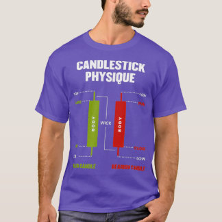 Candlestick Physique Lagrar Market Day Trader T Shirt