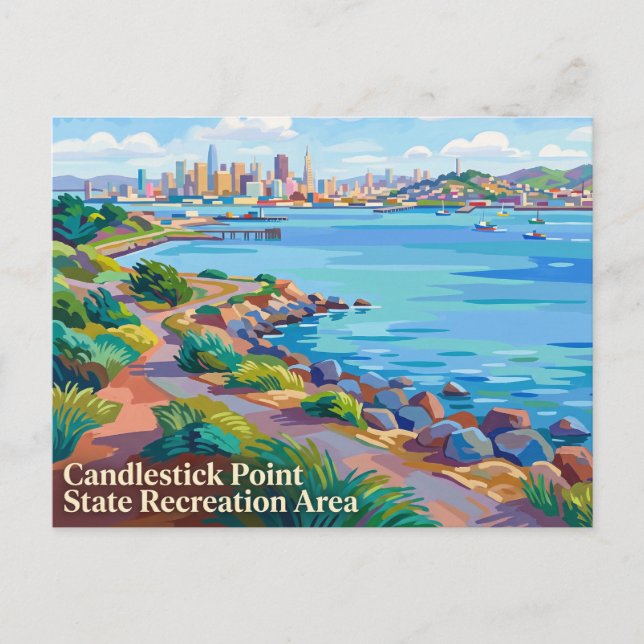 Candlestick Point State Recreation Area Kalifornie Vykort (Framsida)