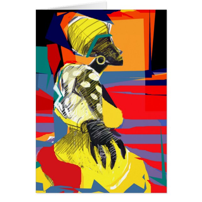 Candombe dancer hälsningskort (Framsidan)