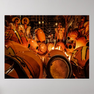 Candombe-trummor som tempereras, montevideo, urugu poster
