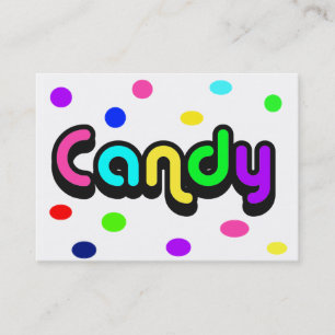 Candy-affärskort Visitkort