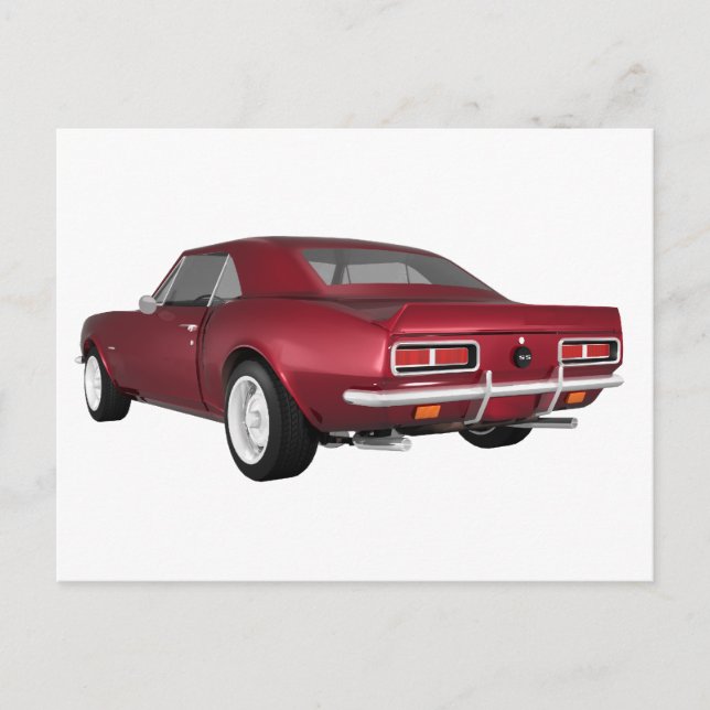 Candy Apple Camaro SS: 3D-modell: Vykort (Framsida)