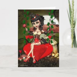 Candy Apple Love Gotisk Lolita Vykort