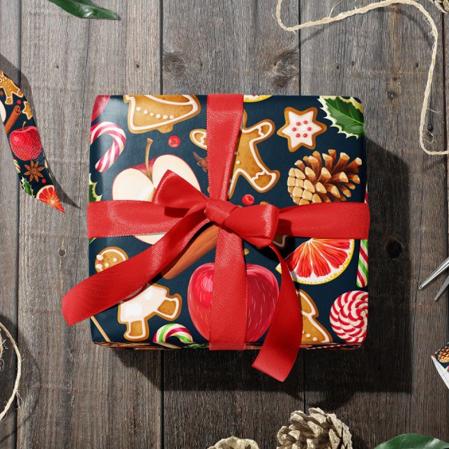 Candy Apple | Papper julafton Presentpapper (Candy Apple | Christmas Wrapping Paper)