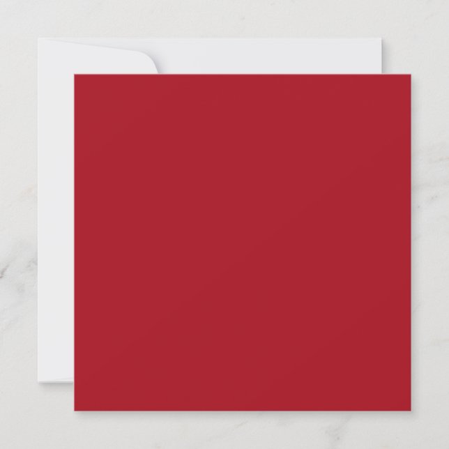 Candy Apple Red Autumn Fall Season Solid Färg Kort (Framsida)