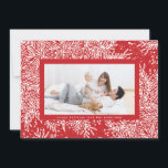 Candy Apple Red Ice White Snowflake Photo Gräns Julkort<br><div class="desc">Candy Apple Red Ice White Snowflake Photo Gräns Helgdag Card *Kontakta oss om du vill ha mer papper eller kolla in våra christmas-helgdag</div>