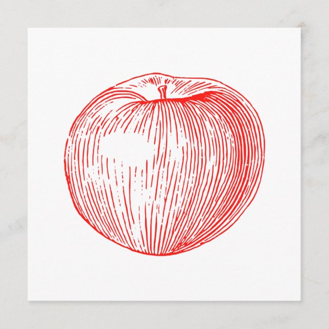 Candy Apple Red Letterpress Apple (Framsida)