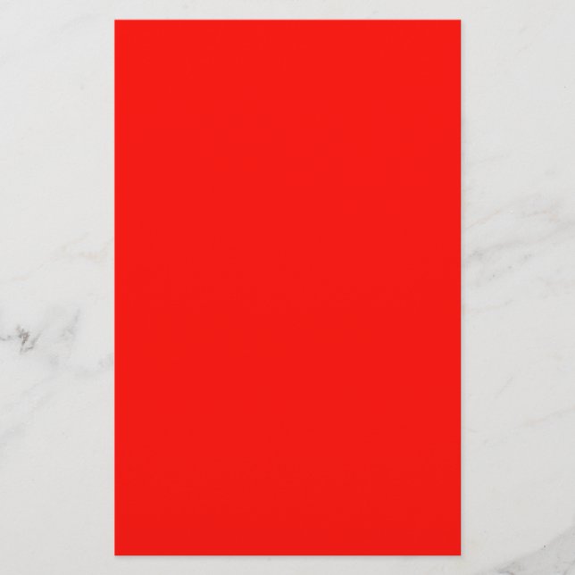 Candy Apple Red Solid Färg Brevpapper (Framsida)