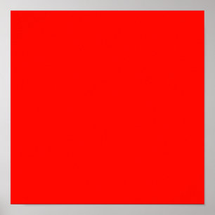 Candy Apple Red Solid Färg Poster