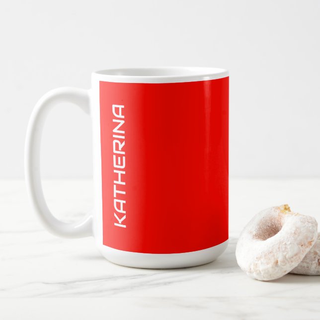 Candy Apple Solid Färg | Klassisk Personlig Kaffemugg (Med munk)
