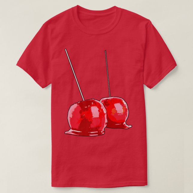 Candy Apples 25 Cent Funny Candy Dessert Women32 T Shirt (Design framsida)