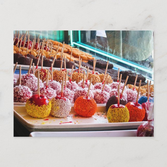 Candy Apples - Coney Island, NYC Vykort (Framsida)