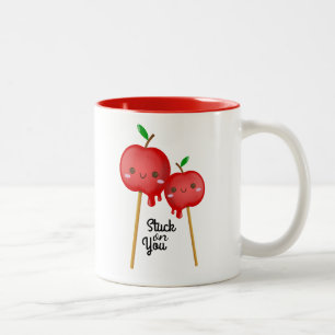 Candy Apples Stuck på dig Två-Tonad Mugg
