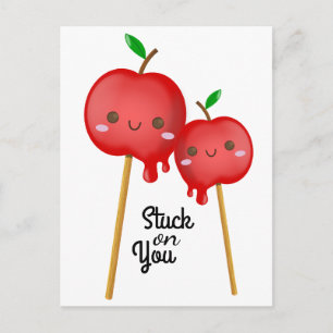 Candy Apples Stuck på dig Vykort