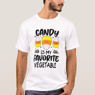 Candy är min favoritgrönsaks Maj-godis Hallowee T Shirt