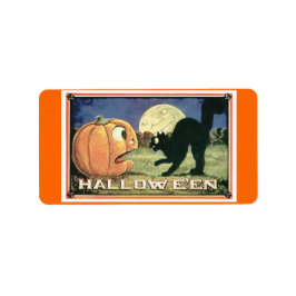 Candy Bag Halloween Adressetikett