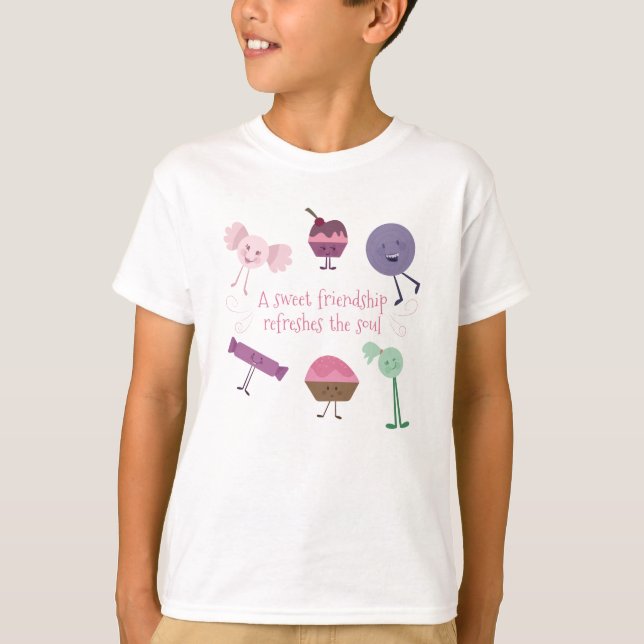 Candy Best Friend T Shirt (Framsida)