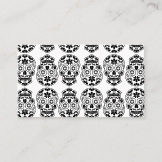 Candy_blommigt mexican calavera visitkort
