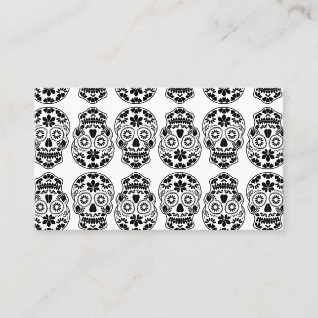 Candy_blommigt mexican calavera visitkort (Framsida)
