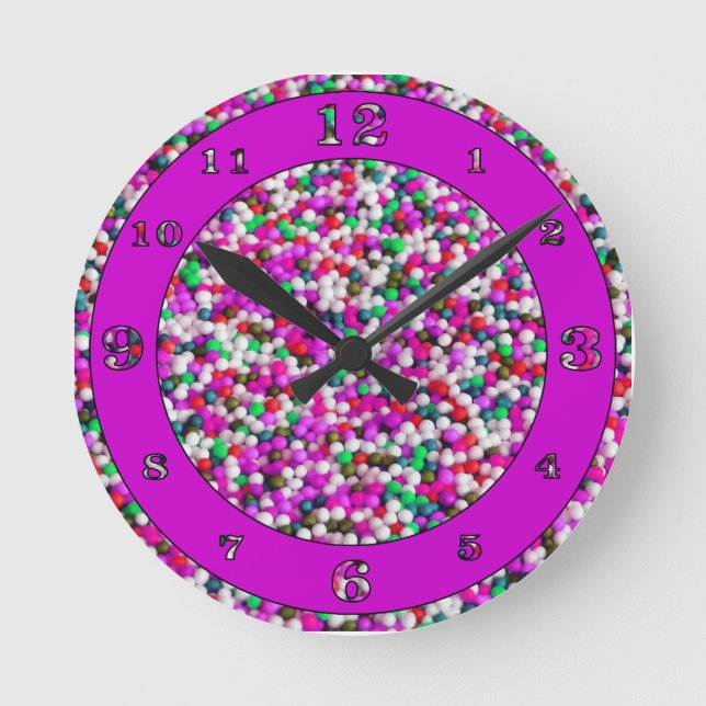 Candy Bollar 2 Rund Klocka (Framsida)