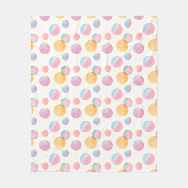 Candy Bubbles Mysigt Fleece Blanket (Framsidan)