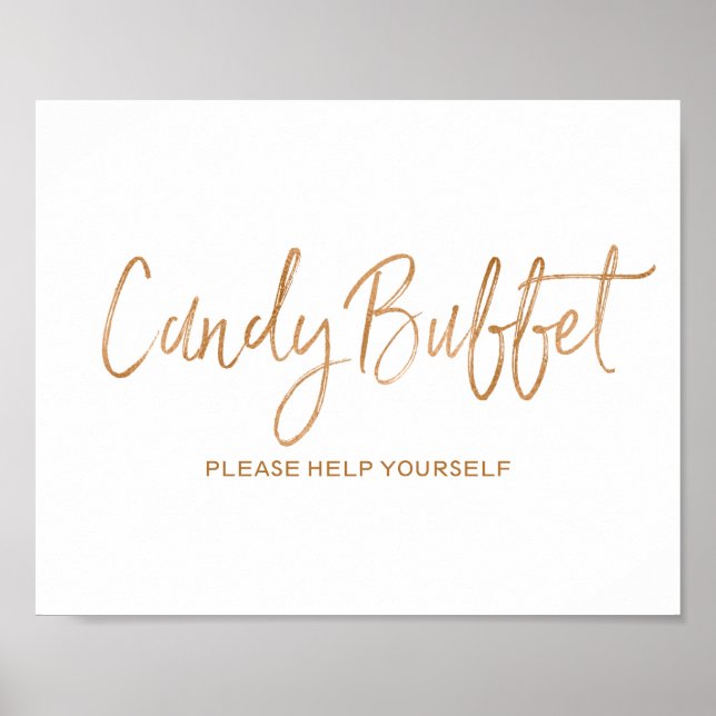 Candy Buffet 8 x 10 Snyggt Ro Bröllop Poster (Framsidan)