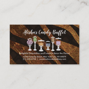 Candy Buffet-Affärskort Visitkort