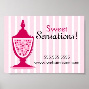 Candy Buffet och Dessert Bord Poster