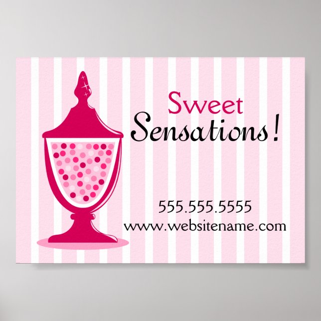 Candy Buffet och Dessert Bord Poster (Framsidan)