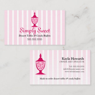 Candy Buffet och Dessert Bord Visitkort