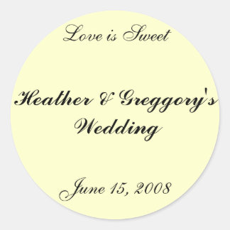 Candy Buffet Sticker Runt Klistermärke