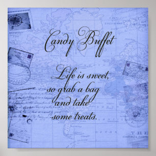 Candy Buffet-tecken Poster