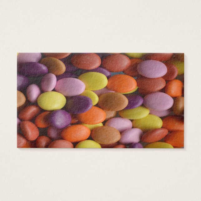 Candy Buttons Visitkort (Framsidan)